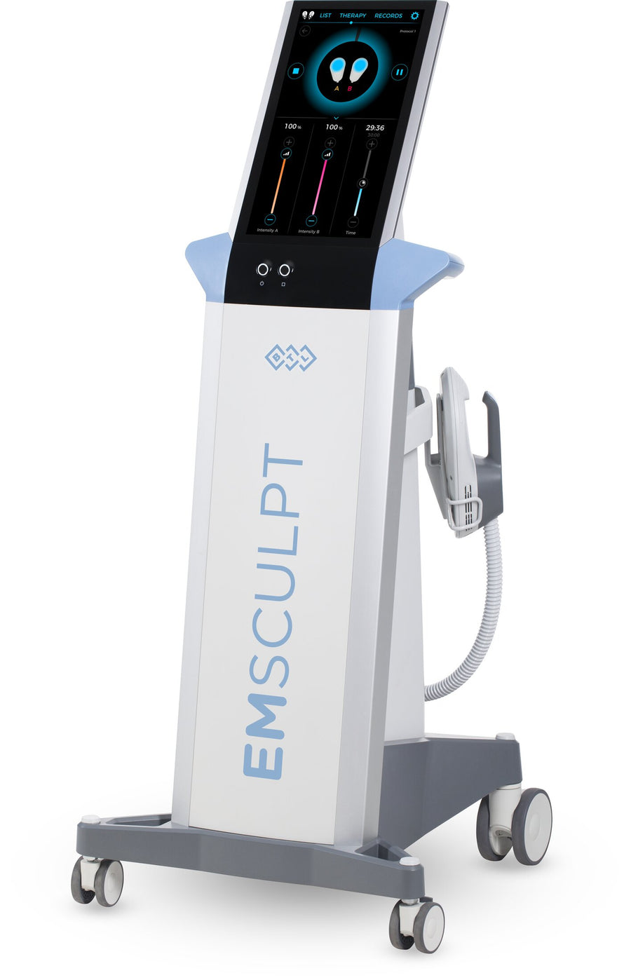 BTL Emsculpt апарат за мускулна стимулация и скулптуриране на тяло в естетичен център Mell, Стара Загора